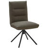 STUHL  in Flachgewebe  - Schwarz/Braun, Design, Textil/Metall (49/93/59cm) - Dieter Knoll