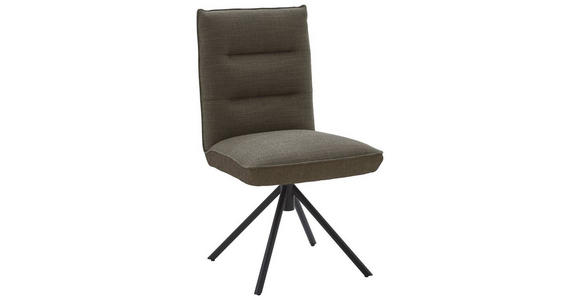 STUHL in Flachgewebe Textil - Schwarz/Braun, Design, Textil/Metall (49/93/59cm) - Dieter Knoll