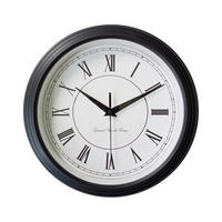 WANDUHR  Schwarz 25 cm  - Schwarz, Basics, Kunststoff (25cm)