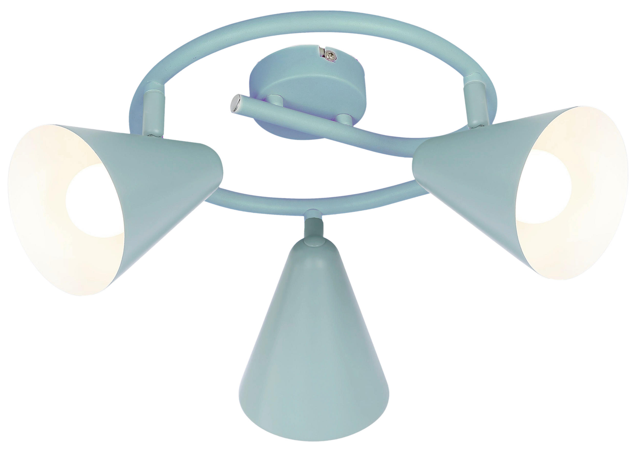 DECKENSTRAHLER Amor 47/47/18 cm   - Grau, Trend, Metall (47/47/18cm)
