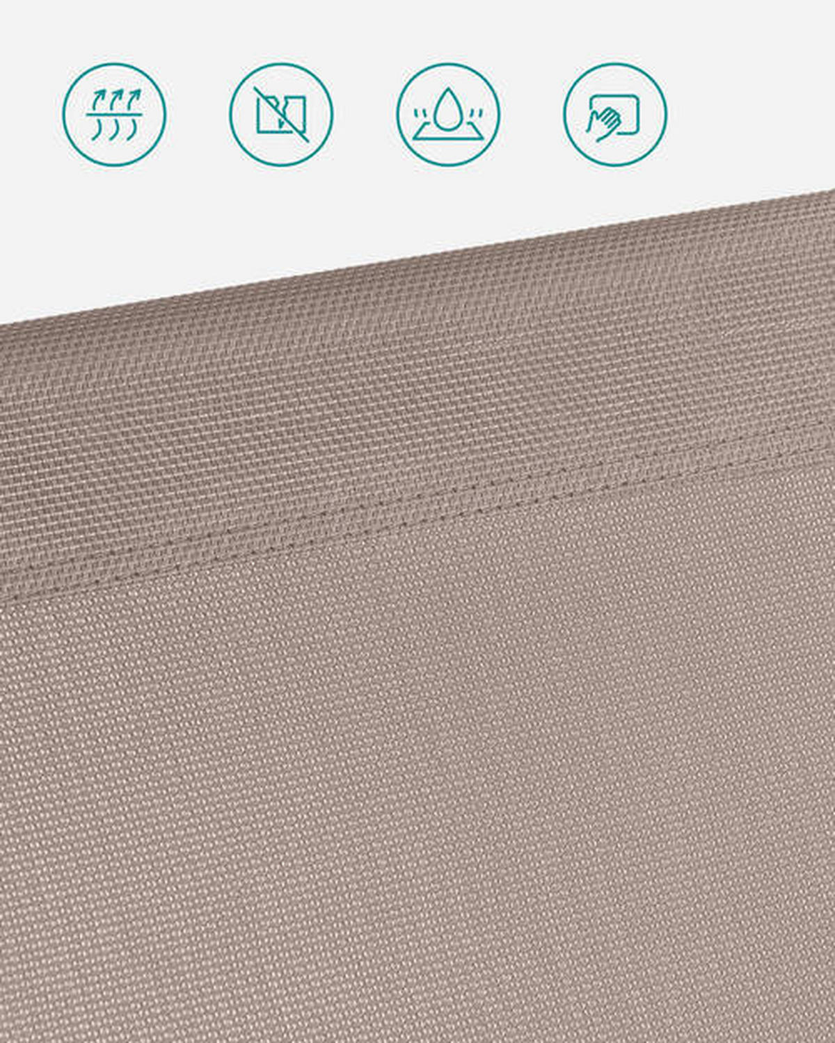 SONNENLIEGE 53/29,5/193 cm  - Taupe, Basics, Textil/Metall (53/29,5/193cm) - Modante