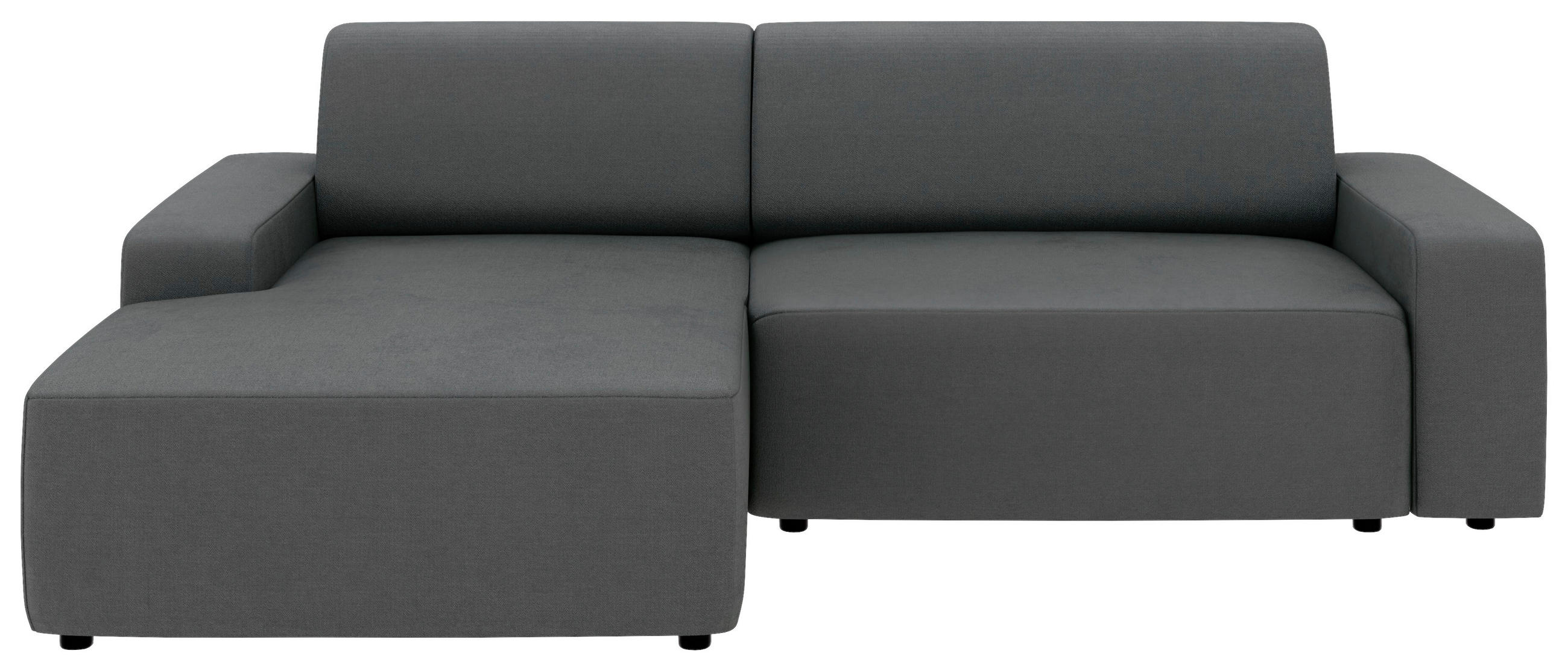 ECKSOFA WIEN Anthrazit Struktur  - Anthrazit/Schwarz, MODERN, Kunststoff/Textil (162/246cm) - Trendmanufaktur