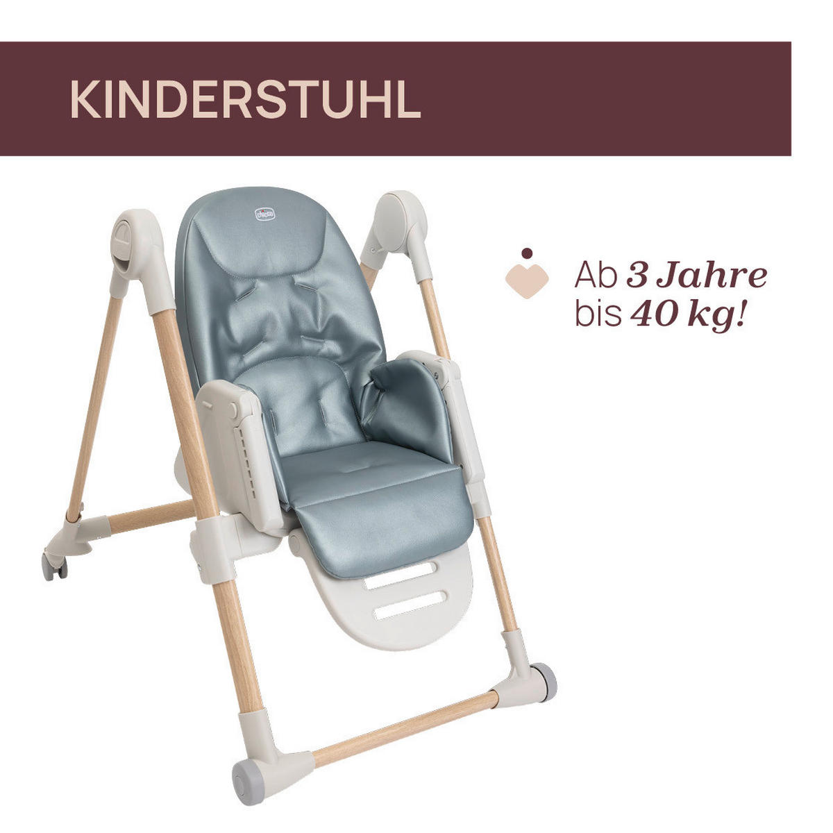 HOCHSTUHL Polly Armonia Blaugrau, Hellgrau Greenery  - Blaugrau/Hellgrau, Basics, Kunststoff (57/79-104/90cm) - Chicco