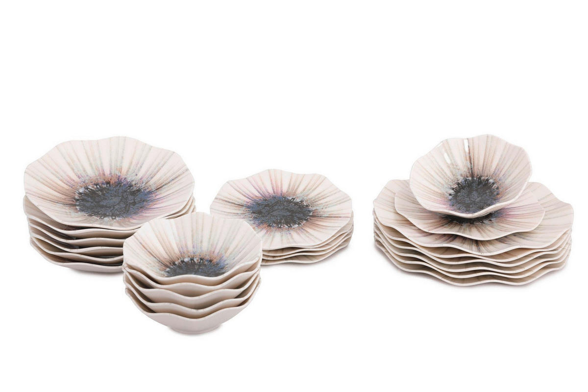 KOMBISERVICE 24-teilig  - Multicolor, Basics, Keramik - P & B