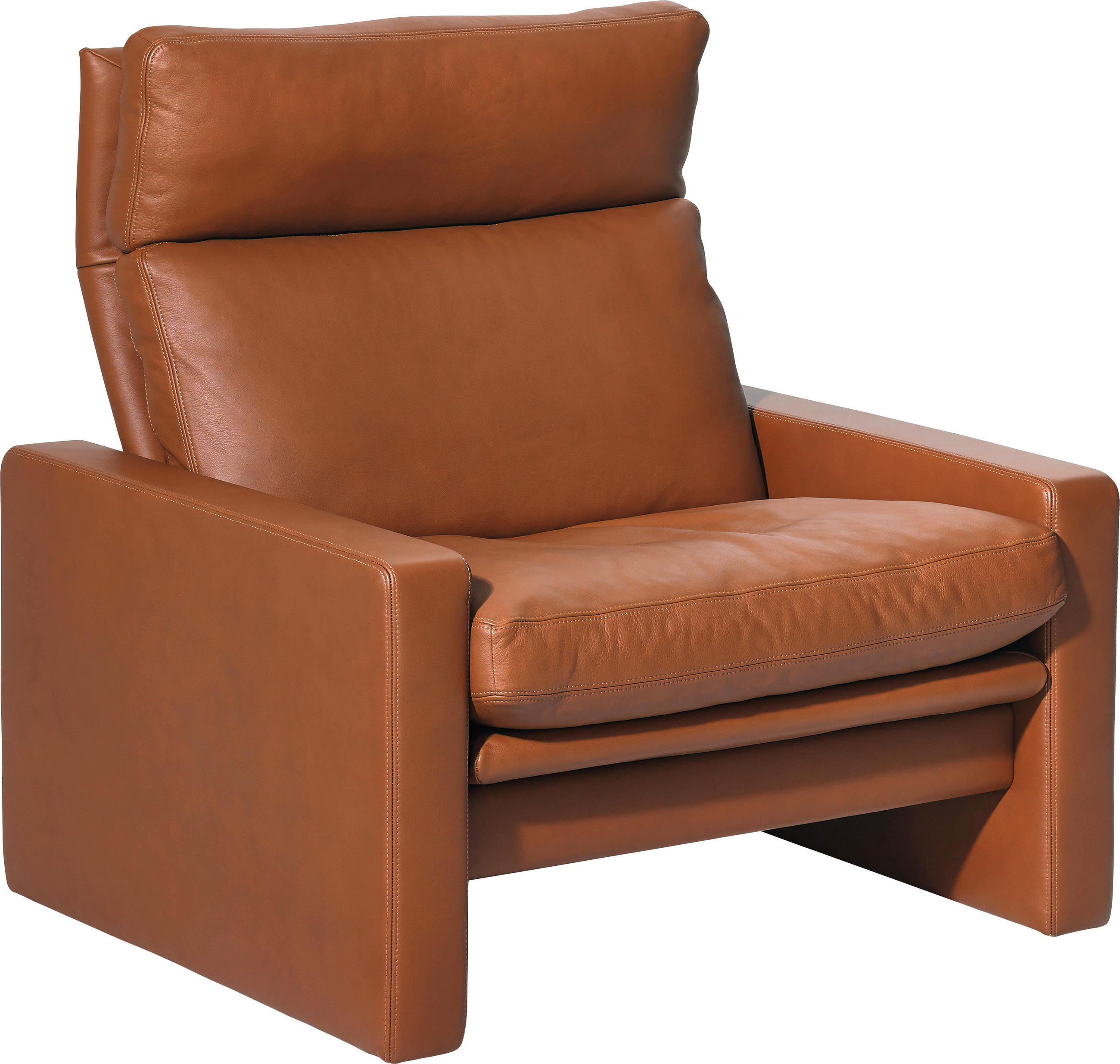 RELAXSESSEL Echtleder    - Braun, KONVENTIONELL, Leder (91/97/95cm) - Erpo