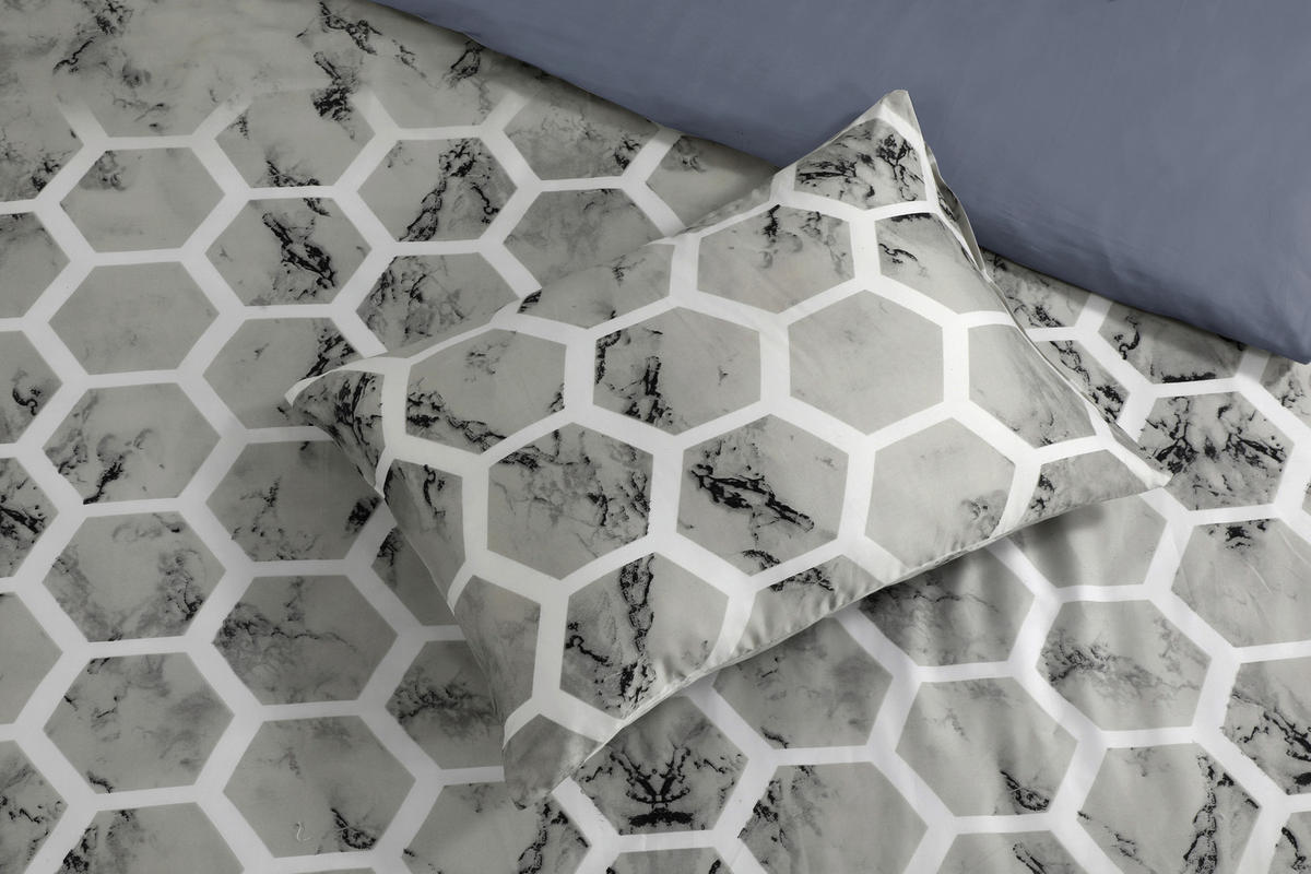 BETTWÄSCHE 2-teilig 135/200 cm  - Grau, Basics, Textil (135/200cm) - Kayoom