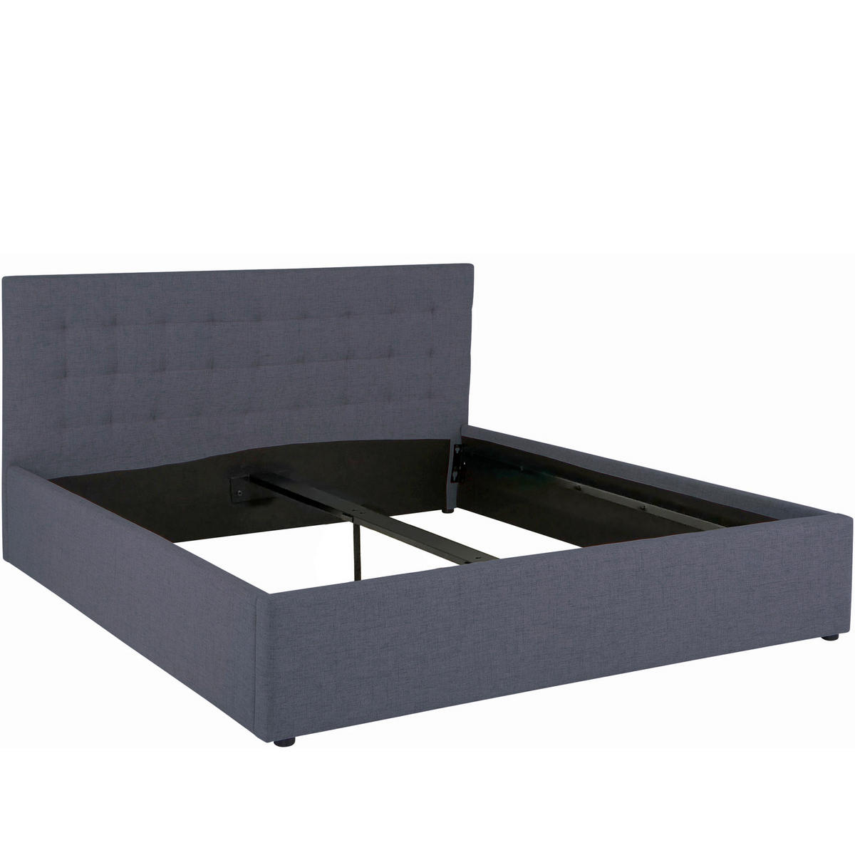 POLSTERBETT Anthrazit 180/200 cm  - Anthrazit/Schwarz, MODERN, Kunststoff/Textil (180/200cm) - MID.YOU