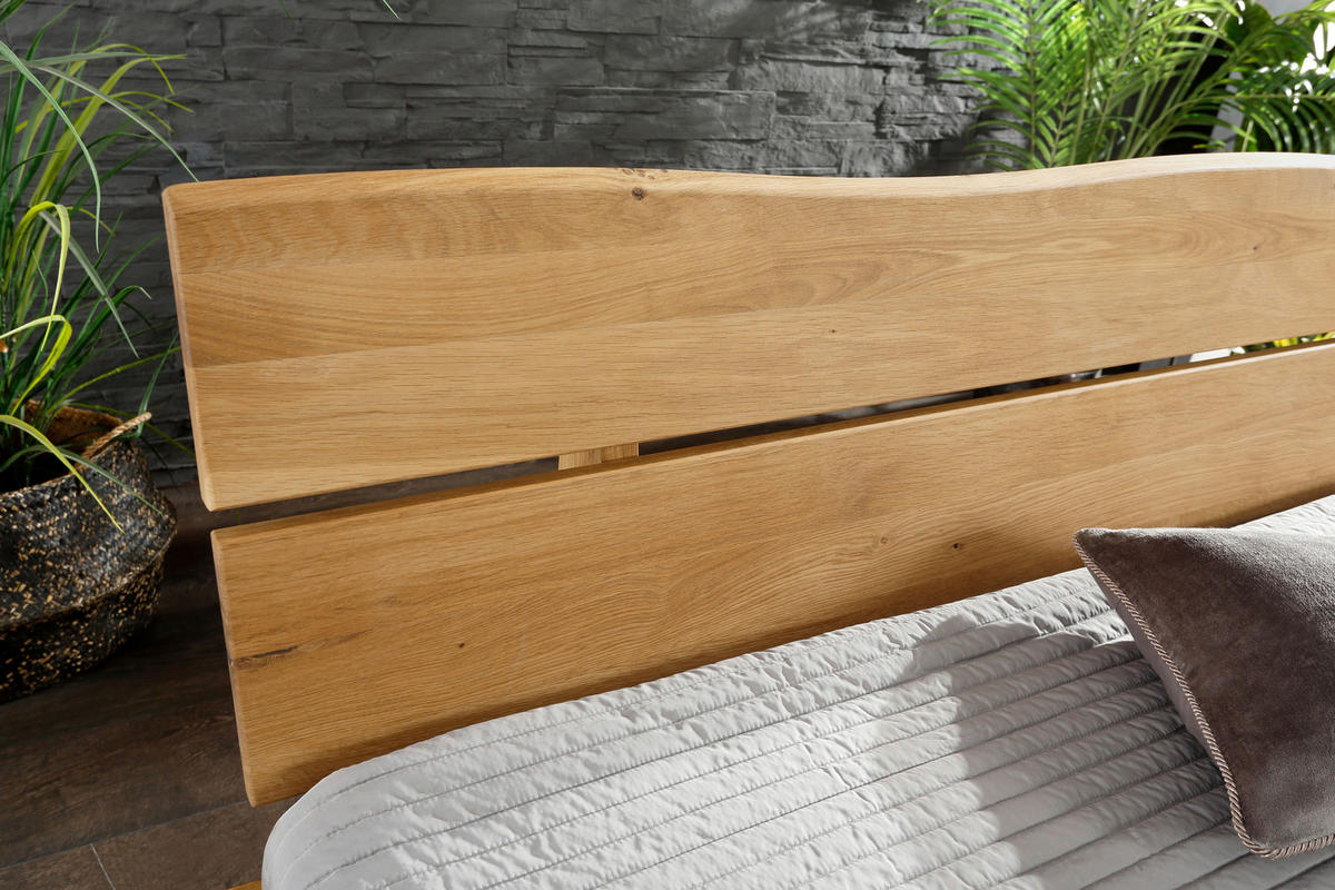 BALKENBETT 200/200 cm,  in Wildeiche,  - Wildeiche, MODERN, Holz (200/200cm) - Livetastic