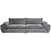 BIG SOFFA i struktur grå  - svart/grå, Klassisk, textil/plast (302/80/120cm) - MID.YOU