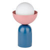 TISCHLEUCHTE 20/36,5 cm   - Blau/Rosa, Basics, Glas/Metall (20/36,5cm) - Osram