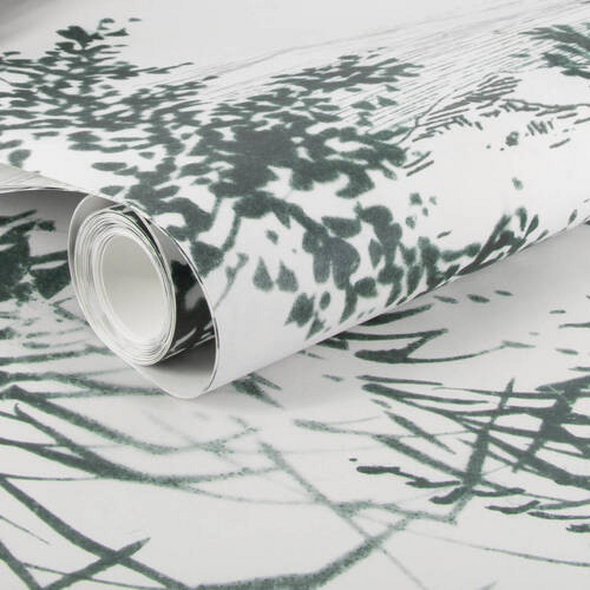 FOTOTAPETE  - Weiß/Grün, Basics, Papier/Kunststoff (300/280cm) - Xora