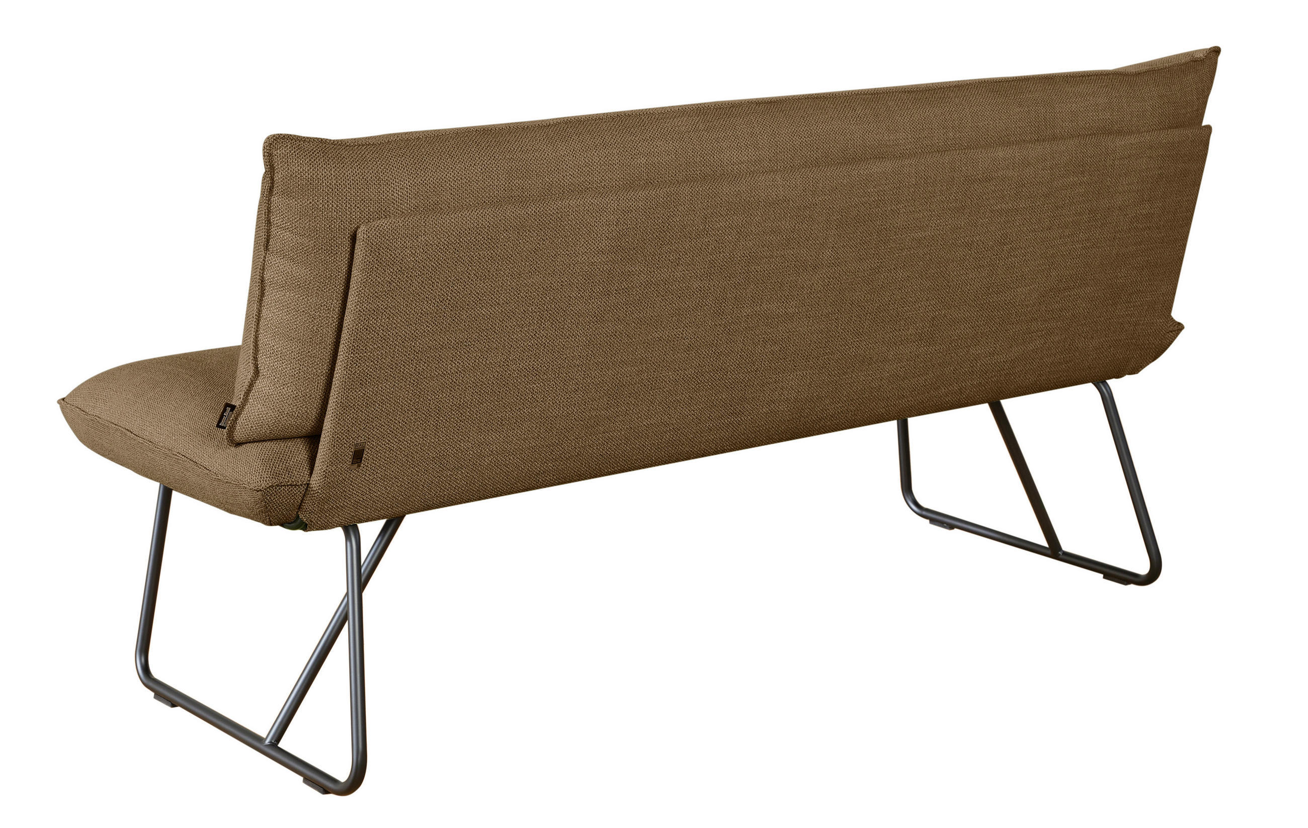 Thumbnail - Dieter Knoll Sitzbank, Braun, Orange, Metall, Textil, 2-Sitzer, 180x90x70 cm, Lederauswahl, Stoffauswahl, Typenauswahl, ...