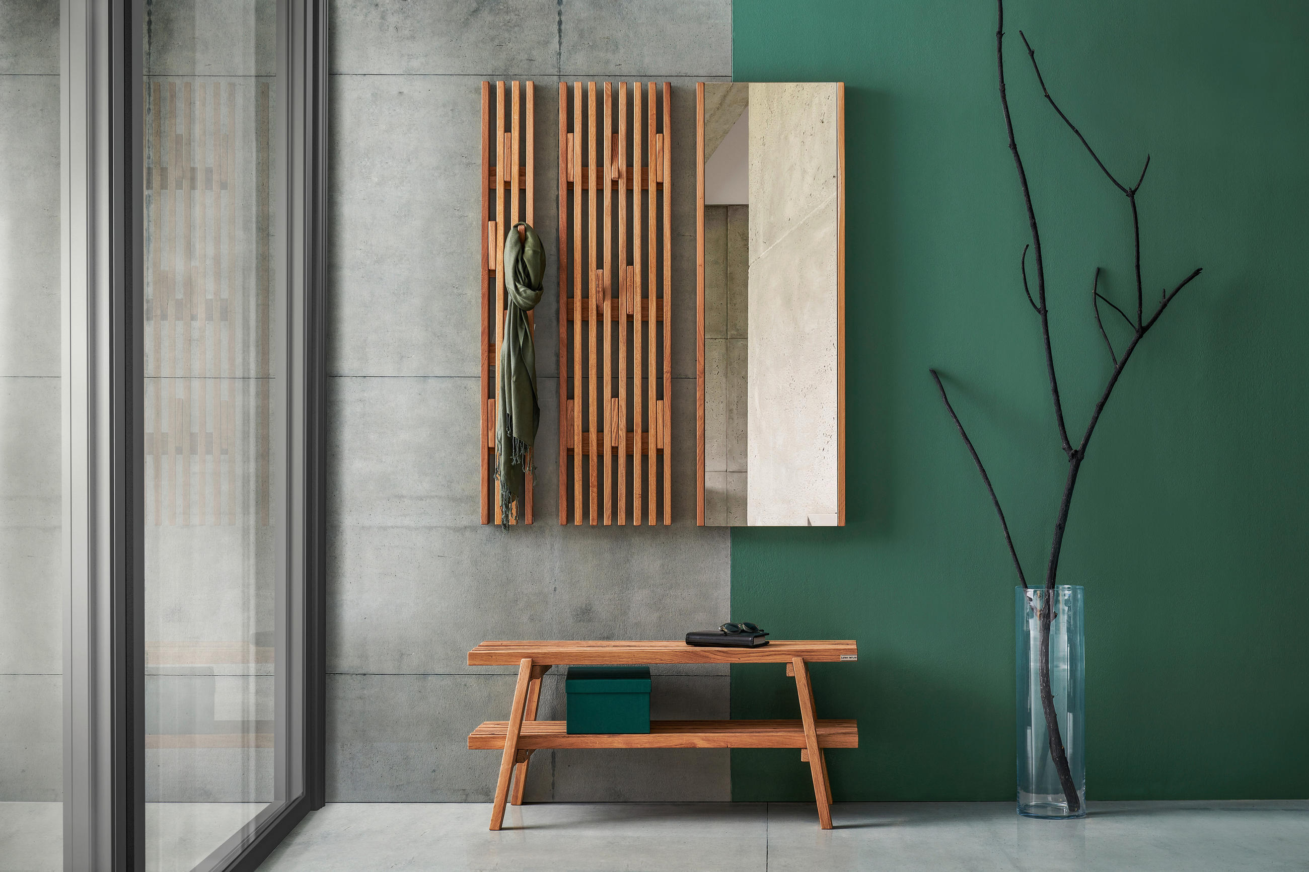 HALLBÄNK 100/45/40 cm - ekfärgad, Natur, trä (100/45/40cm) - Best Price