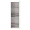 GARDEROBENSCHRANK  in 65/201/37 cm  - Eichefarben/Anthrazit, Design, Holzwerkstoff/Metall (65/201/37cm) - Xora