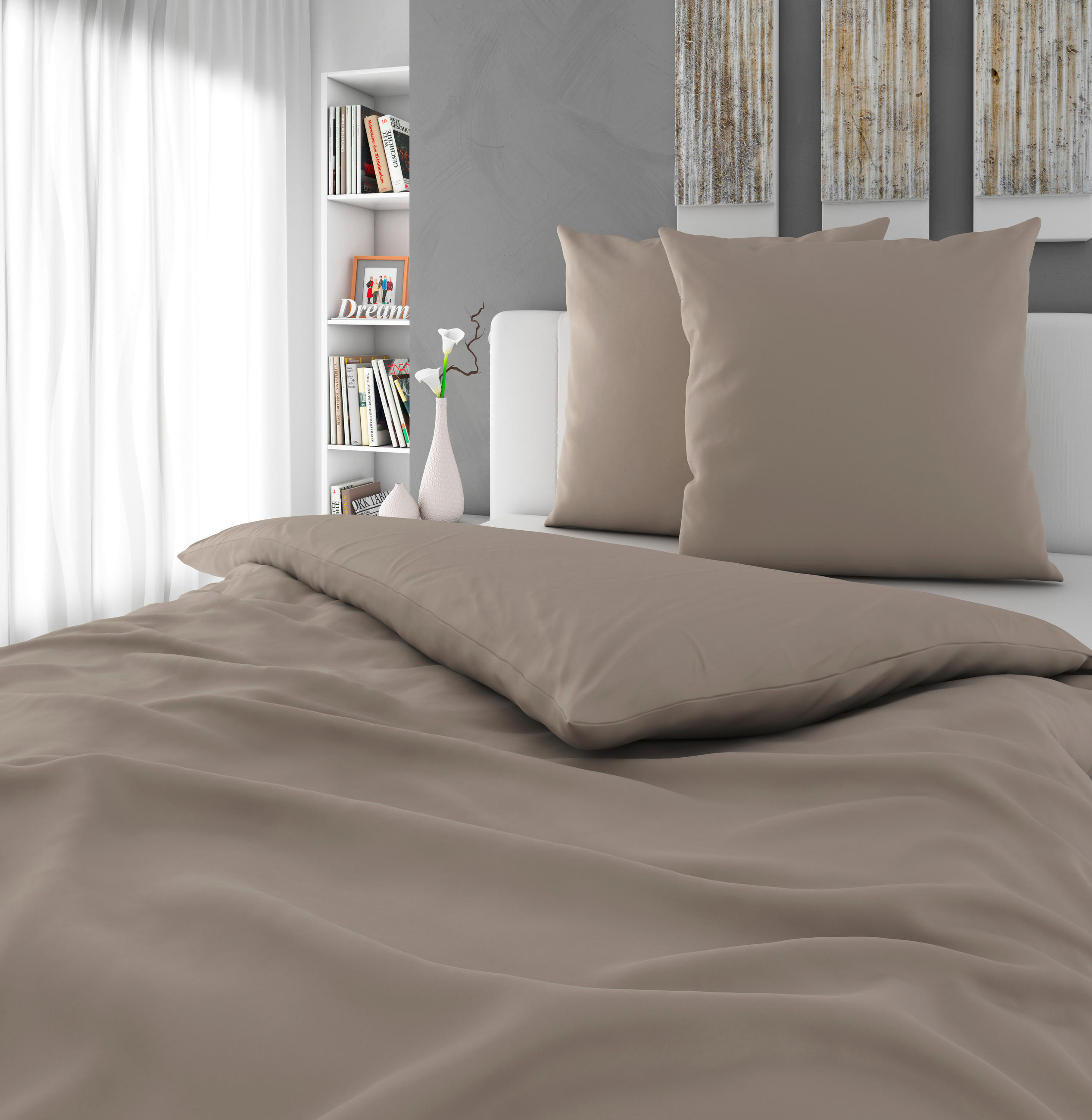 BETTWÄSCHE 200/200 cm  - Beige, Textil (200/200cm) - Esposa