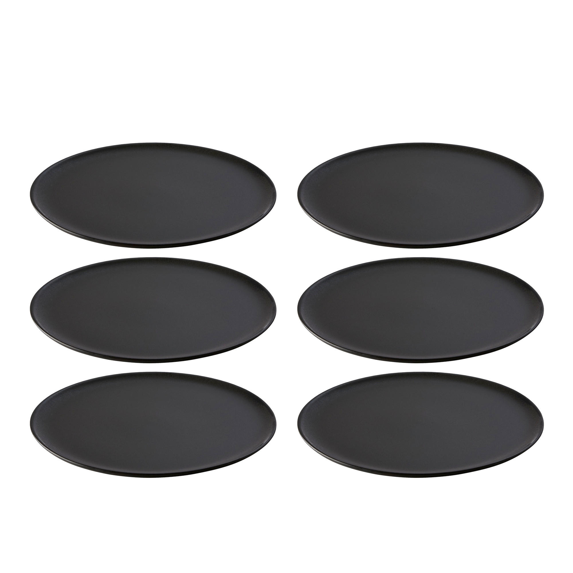 SPEISETELLERSET Schwarz Hochglanz 28 cm RAW  - Schwarz Hochglanz, Basics, Keramik (28cm) - Aida