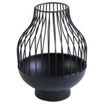 KERZENHALTER - Schwarz, LIFESTYLE, Metall (14,5/21cm) - Ambia Home