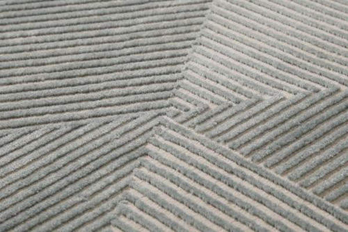 WEBTEPPICH 133/200 cm Velvet Groove Grau, Türkis  - Türkis/Grau, KONVENTIONELL, Textil (133/200cm) - Esprit