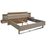 BETTANLAGE - Kaschmir/Eichefarben, Design, Glas (285,4/96/207,6cm) - Xora