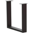 TISCHGESTELL in Metall 73/17/74 cm   - Anthrazit, Design, Metall (73/17/74cm) - Waldwelt