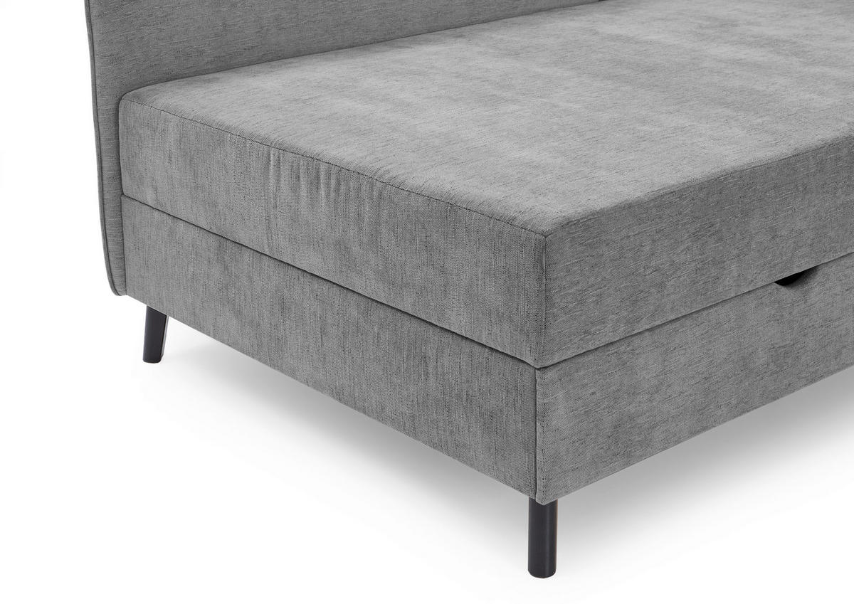 BOXBETT 90/200 cm  in Grau  - Schwarz/Grau, Design, Holz/Textil (90/200cm) - Boxxx