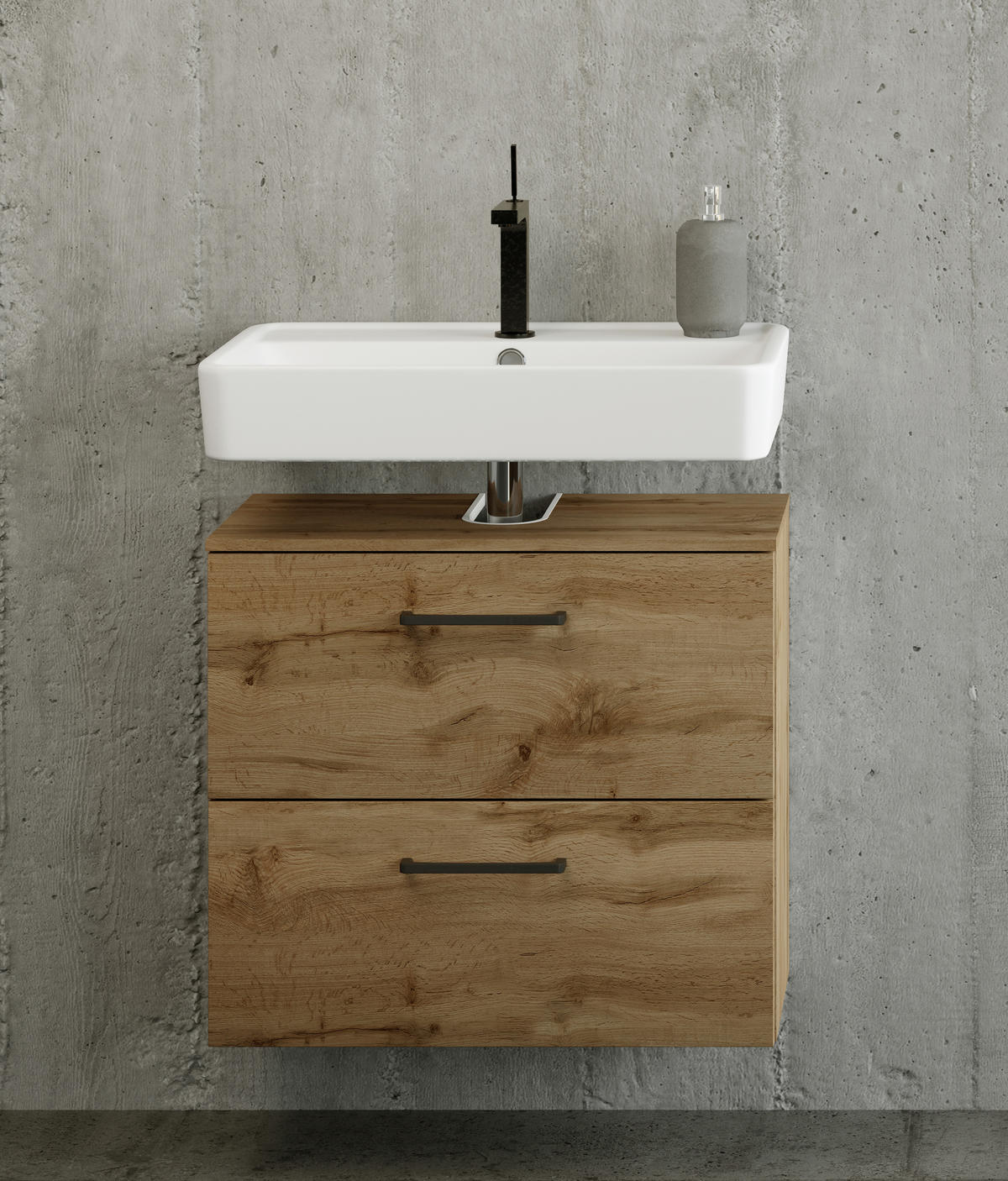 BADEZIMMER  in 90 cm  - Eichefarben, MODERN, Holzwerkstoff (90cm) - Held