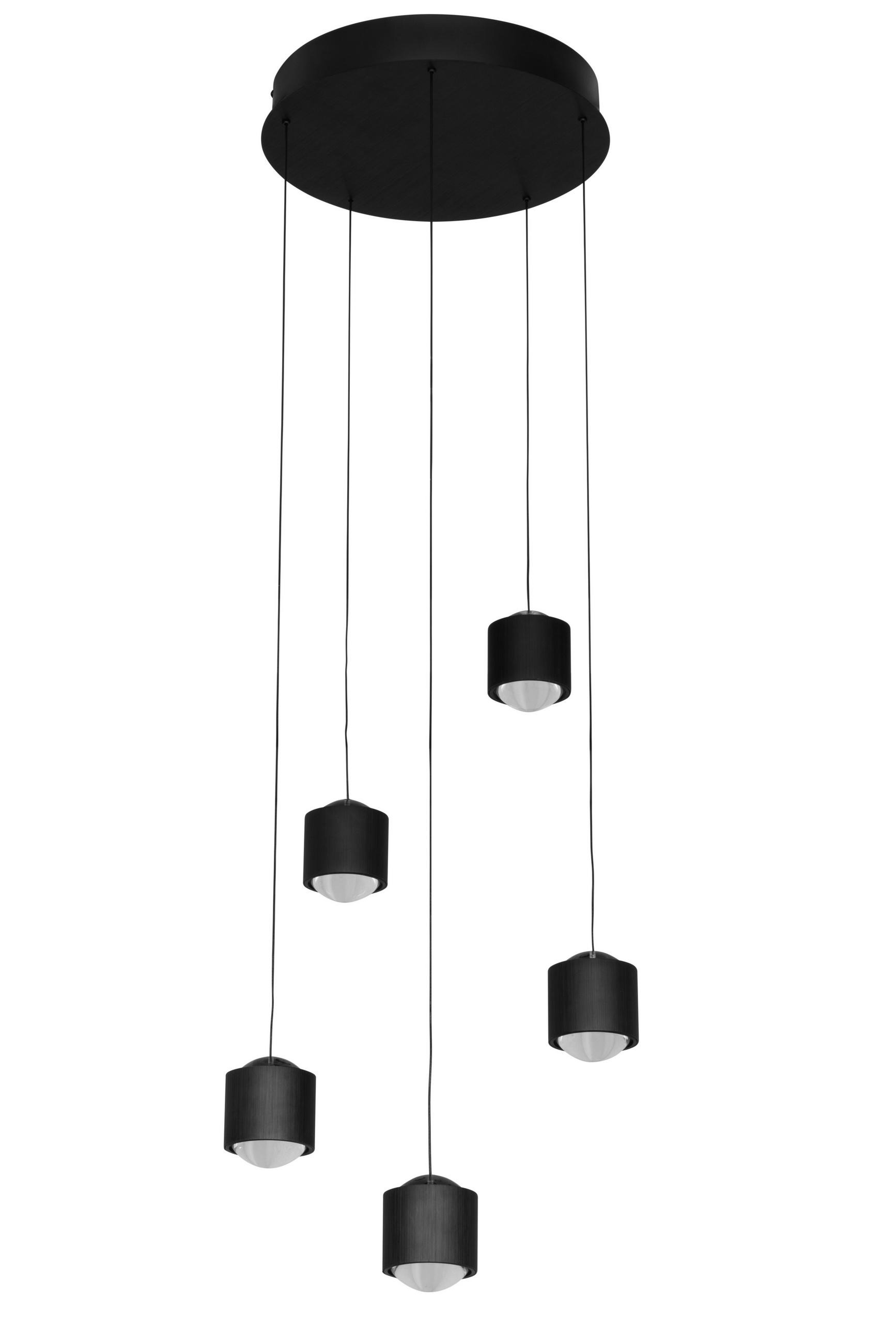 LED-HÄNGELEUCHTE 34/170 cm    - Schwarz, Design, Kunststoff/Metall (34/170cm) - Novel