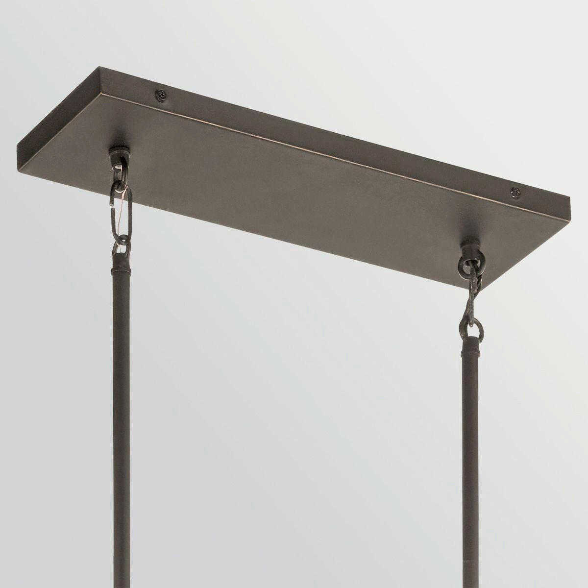 KRONLEUCHTER Kichler 24,8/106,1/20,3 cm  - Bronzefarben, Design, Glas/Metall (24,8/106,1/20,3cm) - Elstead Lighting