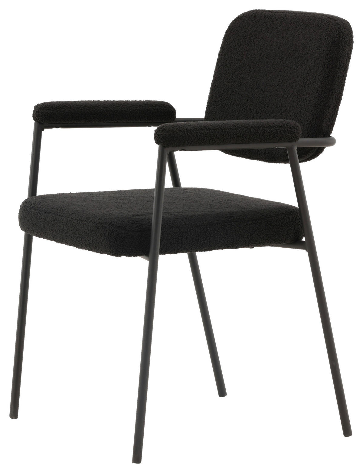 STOLSET stål  - svart, Design, metall/textil (58/90/61cm) - Livetastic
