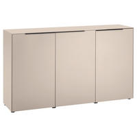 KOMMODE , 150/87/38 cm,  - Kaschmir/Schwarz, Design, Holzwerkstoff/Kunststoff (150/87/38cm) - Voleo