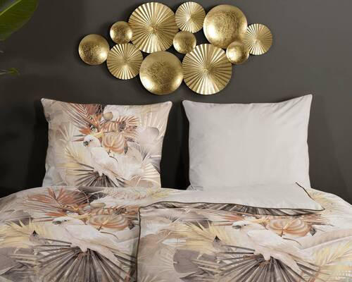 BETTWÄSCHE Descanso Satin 140/200 cm  - Sandfarben/Beige, LIFESTYLE, Textil (140/200cm)