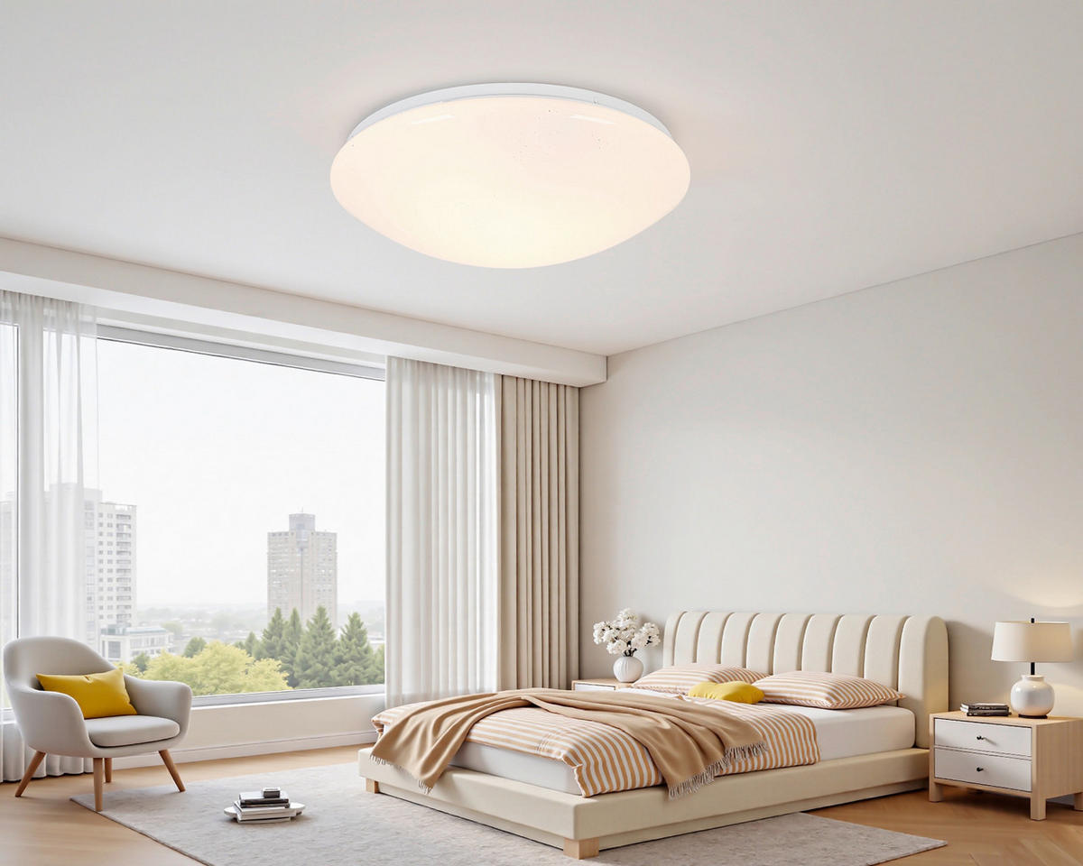 STROPNA SVETILKA ZA KOPALNICO        38/11 cm      - bela, Basics, kovina/umetna masa (38/11cm) - Celina