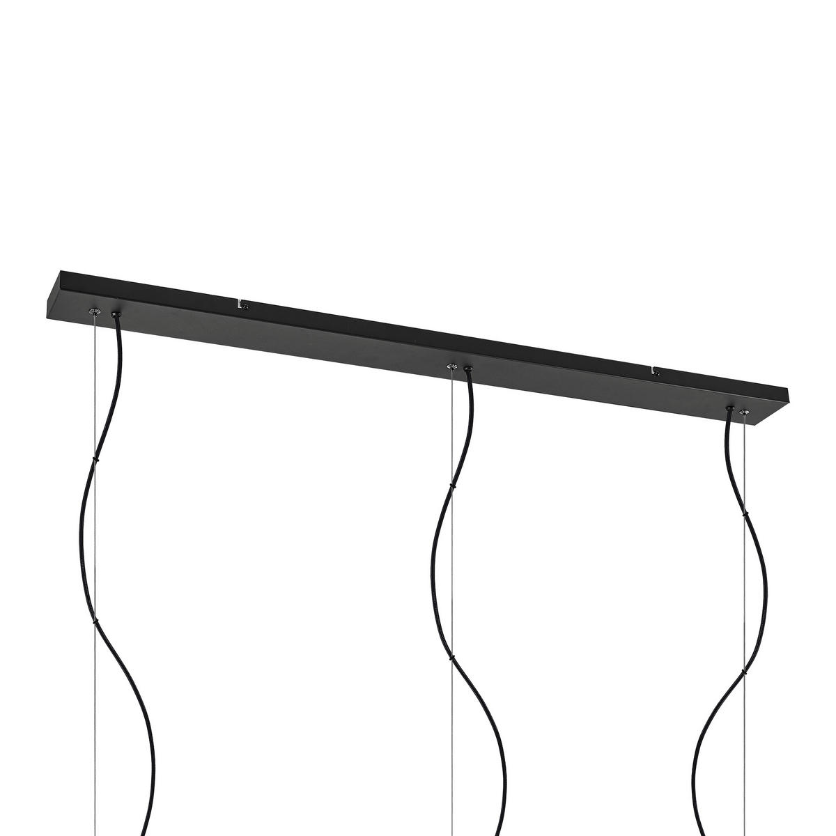 HÄNGELEUCHTE Crosby 120,5/25/150 cm   - Goldfarben/Schwarz, LIFESTYLE, Metall (120,5/25/150cm) - Marama