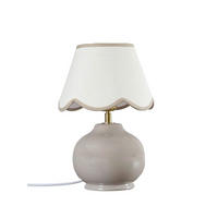TISCHLEUCHTE 23/34 cm   - Beige, LIFESTYLE, Keramik (23/34cm)