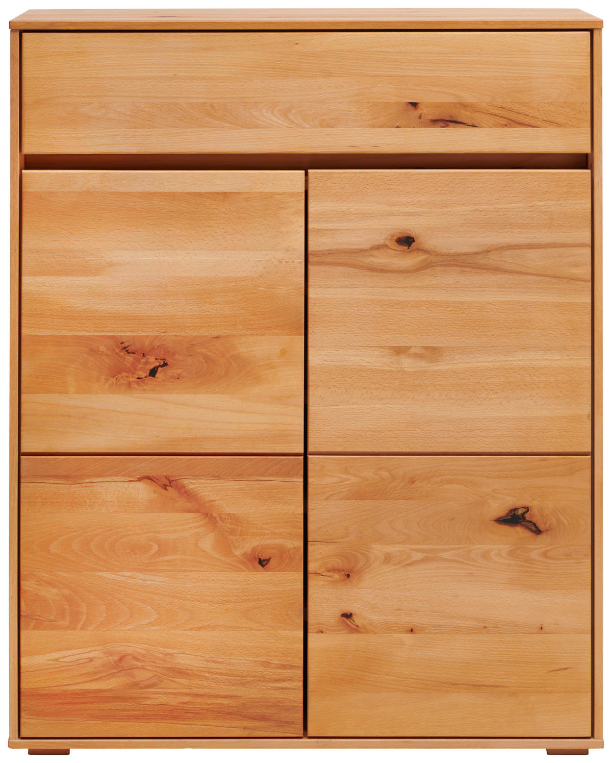 SCHUHSCHRANK Wildkernbuche furniert, massiv Kernbuche  - Kernbuche, Natur, Holz/Holzwerkstoff (85/105/38cm) - Cantus