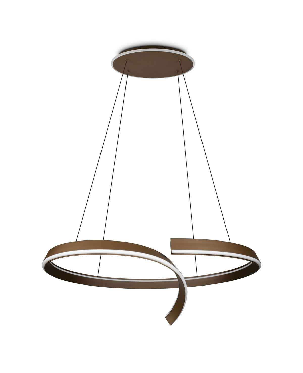 LED-HÄNGELEUCHTE CIRONDA 110/200/68 cm  - Platinfarben, Design, Metall (110/200/68cm) - Cinque