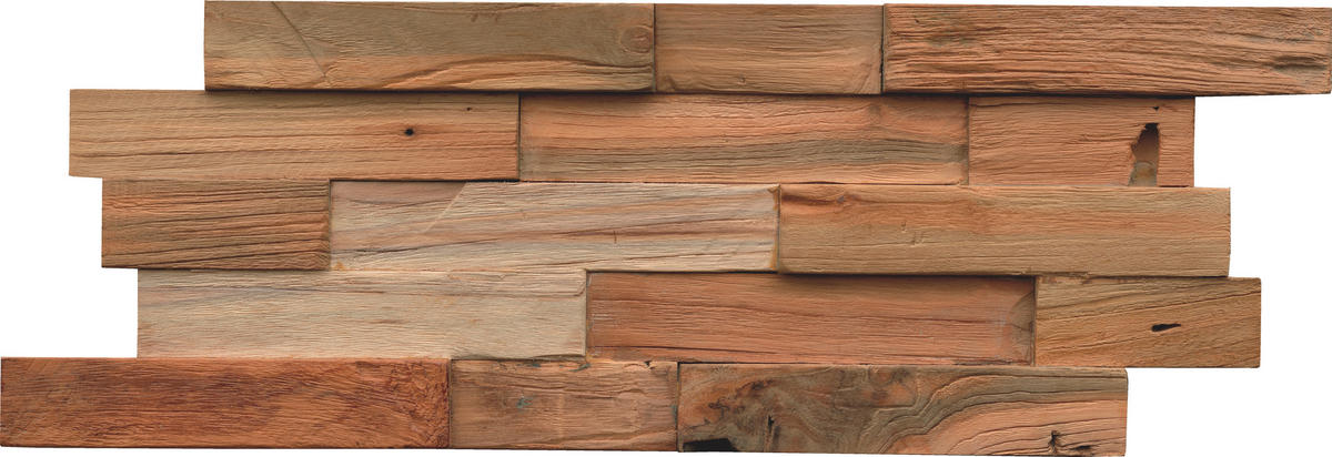 WANDVERKLEIDUNG - Braun, Basics, Holz (50/20/2cm)