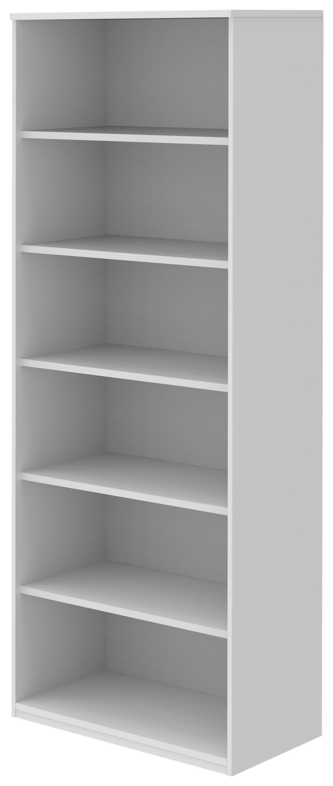 AKTENREGAL 80/217,4/43 cm  - Weiss, Konventionell, Holzwerkstoff (80/217,4/43cm) - Moderano