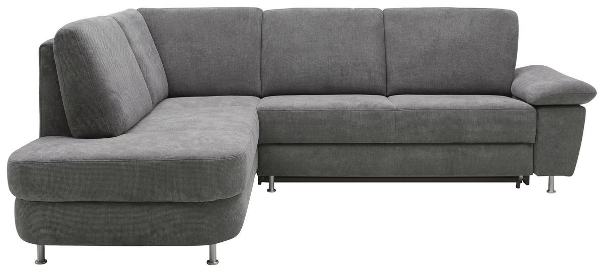 ROHOVÁ SEDACIA SÚPRAVA, textil, tmavosivá - hliníková/tmavosivá, Konventionell, kov/textil (212/262cm) - Ada Austria