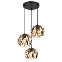 HÄNGLAMPA MIKA 40/150 cm  - klar/svart, Basics, metall/plast (40/150cm) - Globo