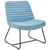 SESSEL Webstoff Blau    - Blau/Schwarz, MODERN, Textil/Metall (66/85/69cm) - P & B