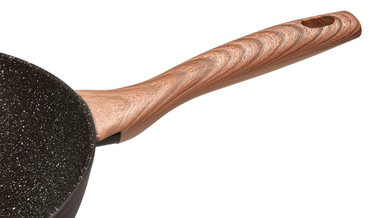 BRATPFANNE 28 cm  - Schwarz, Basics, Metall (28cm) - Sambonet