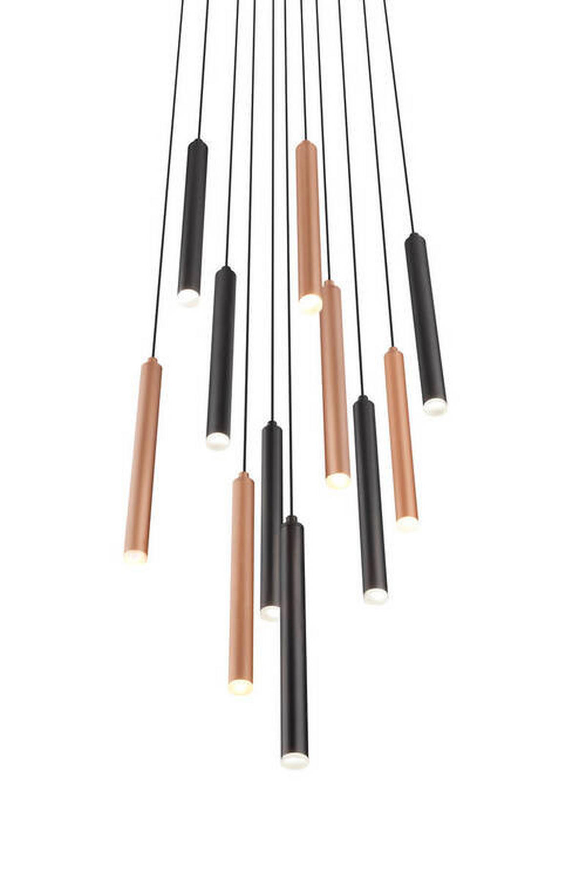 ZÁVESNÉ LED SVIETIDLO, 40/150 cm  - čierna/biela, Design, kov/plast (40/150cm) - Musterring