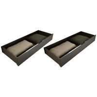 BETTKASTENSET 137/19/62 cm Graphitfarben  - Graphitfarben, KONVENTIONELL, Holzwerkstoff/Kunststoff (137/19/62cm) - Carryhome