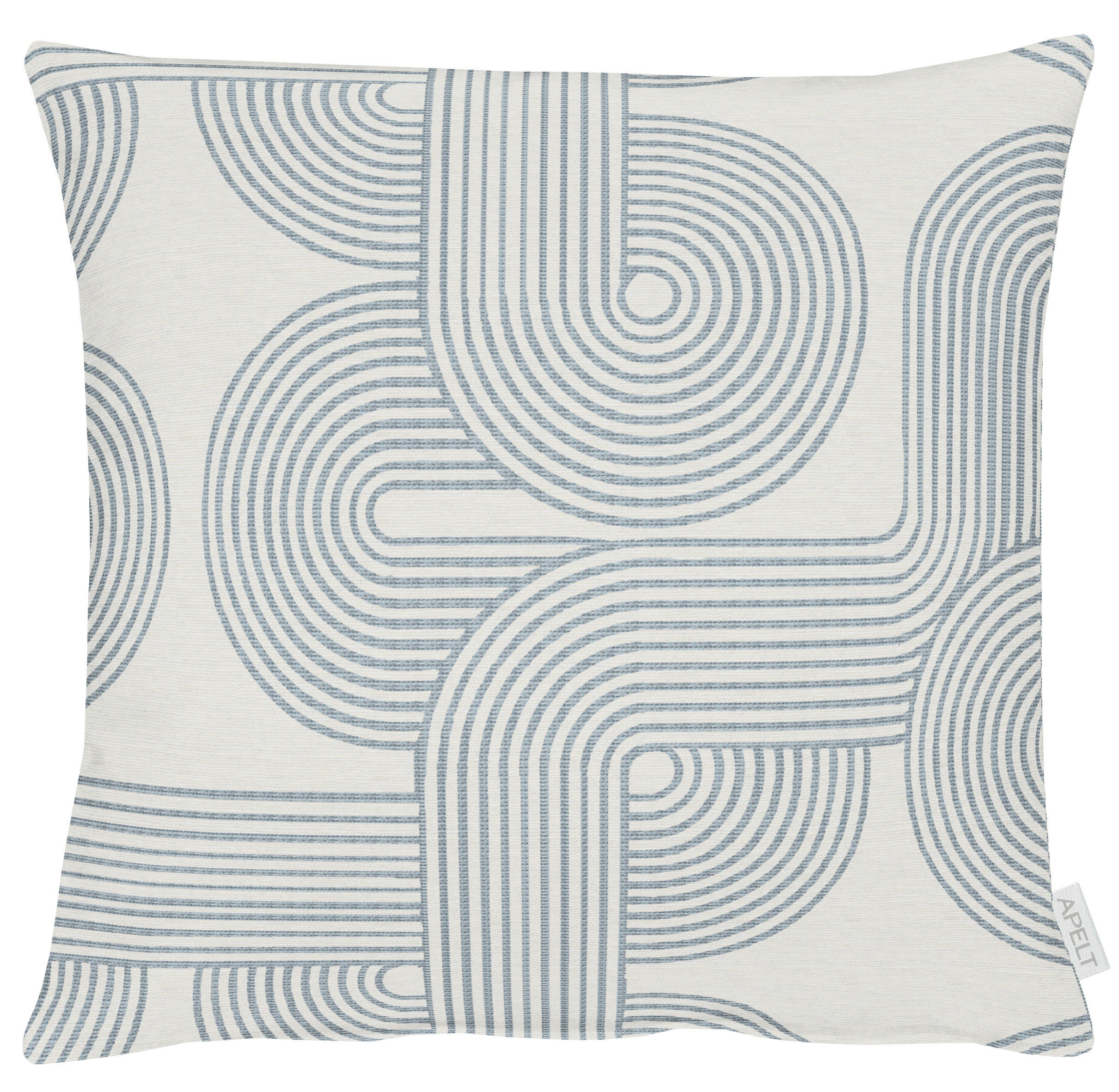 ZIERKISSEN 46/46 cm - Beige/Hellblau, Design, Textil (46/46cm) - Apelt