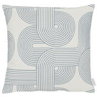 ZIERKISSEN 45/45 cm  - Beige/Hellblau, Design, Textil (45/45cm) - Apelt
