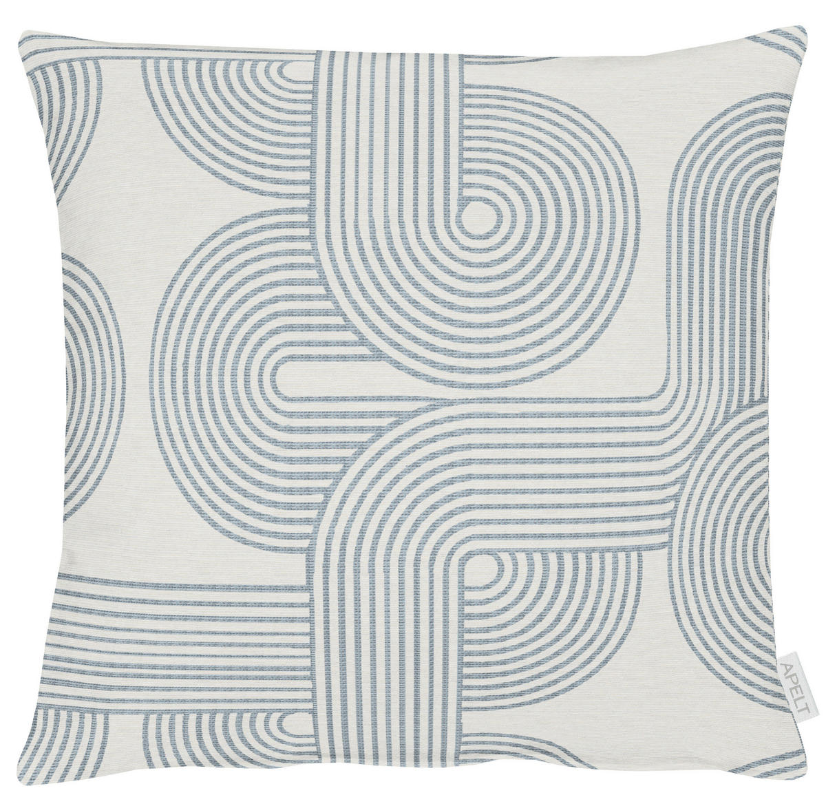 ZIERKISSEN 45/45 cm  - Beige/Hellblau, Design, Textil (45/45cm) - Apelt