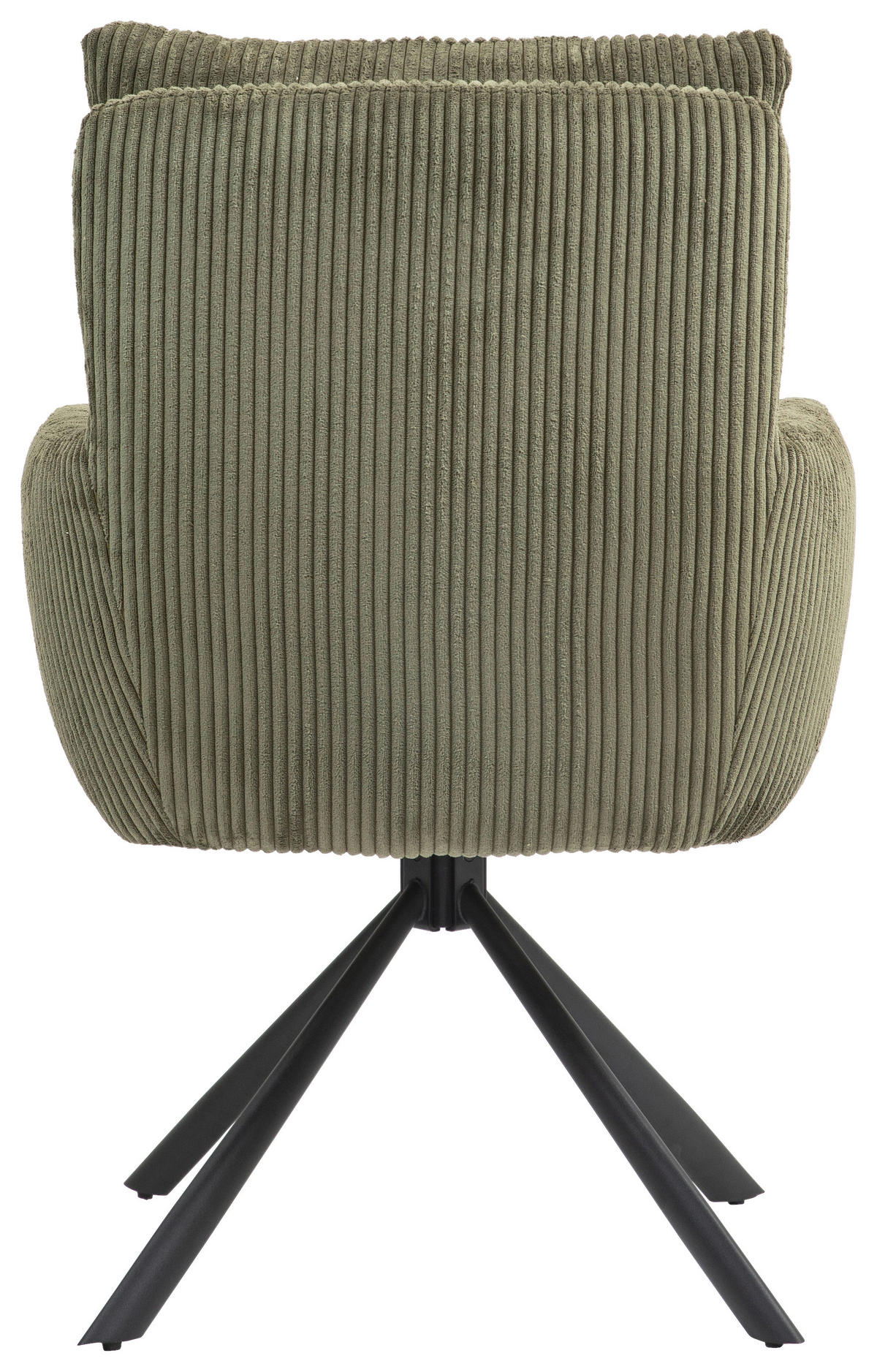 ARMLEHNSTUHL  in Eisen Cord  - Schwarz/Grün, KONVENTIONELL, Textil/Metall (60/95/67cm) - MID.YOU