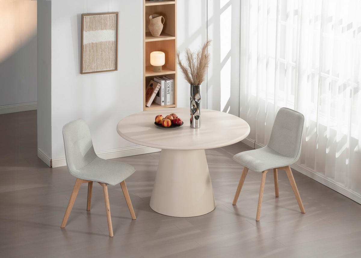 STOLIČKA, 45/88/54 cm - farba duba/svetlosivá, Modern, drevo/textil (45/88/54cm) - Cantus