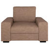 SESSEL in Bouclé Altrosa  - Beige/Schwarz, Design, Textil (108/91/92cm) - MID.YOU